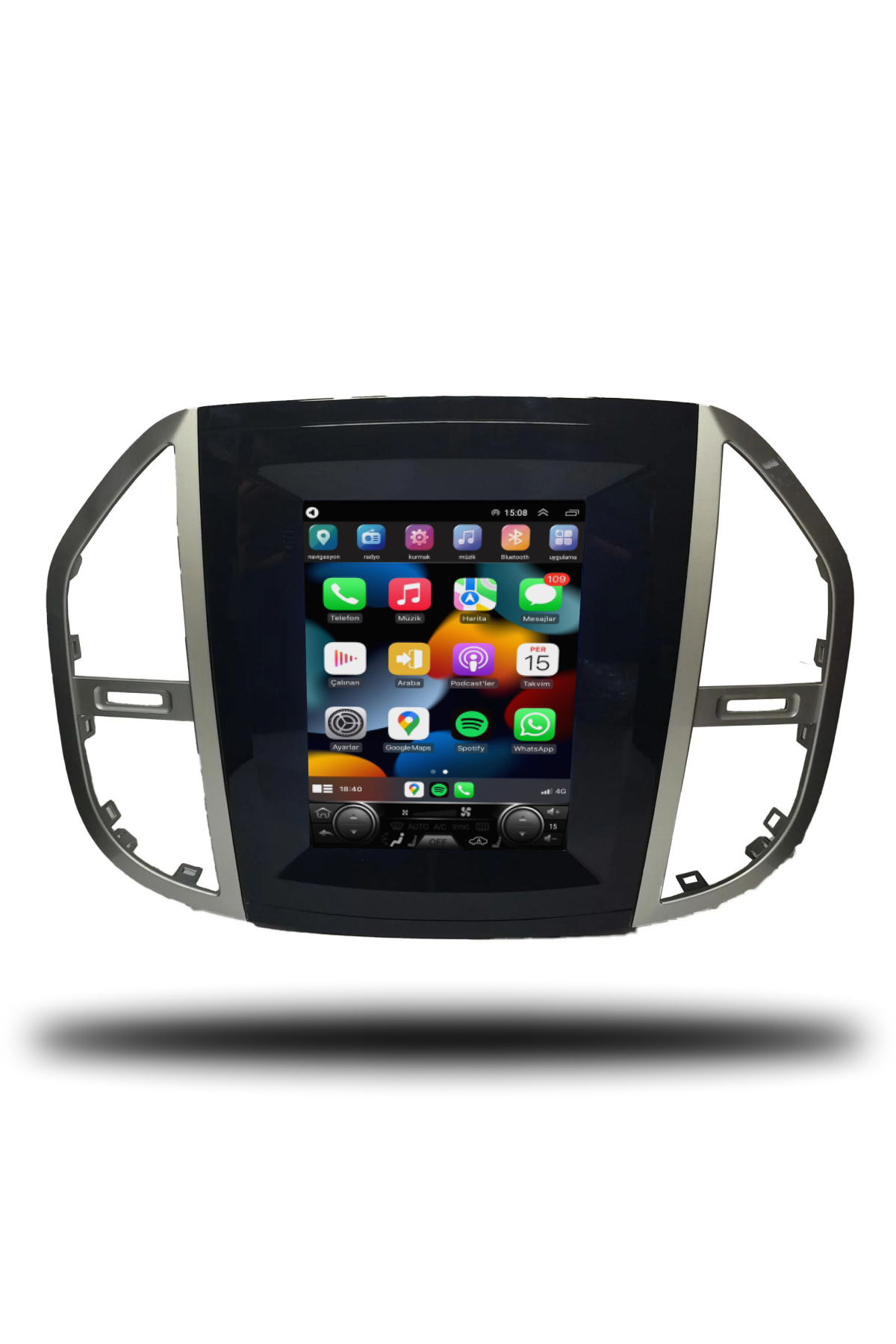 Mercedes Vito Tesla Ekran Android Carplay Multimedya 2012-2018 2GB RAM + 32GB Hafıza + 4 Çekirdek