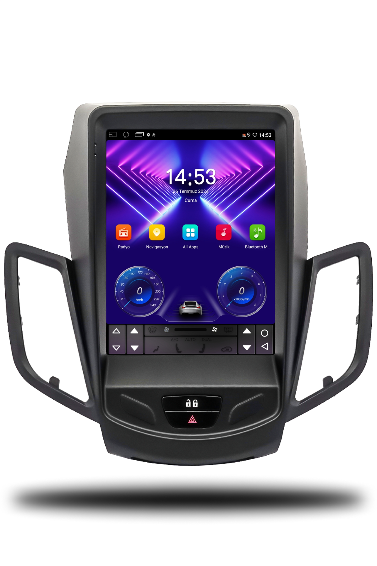 Ford Fiesta Tesla 2009-2012 Uyumlu Android Multimedya 6GB RAM 128GB Hafıza