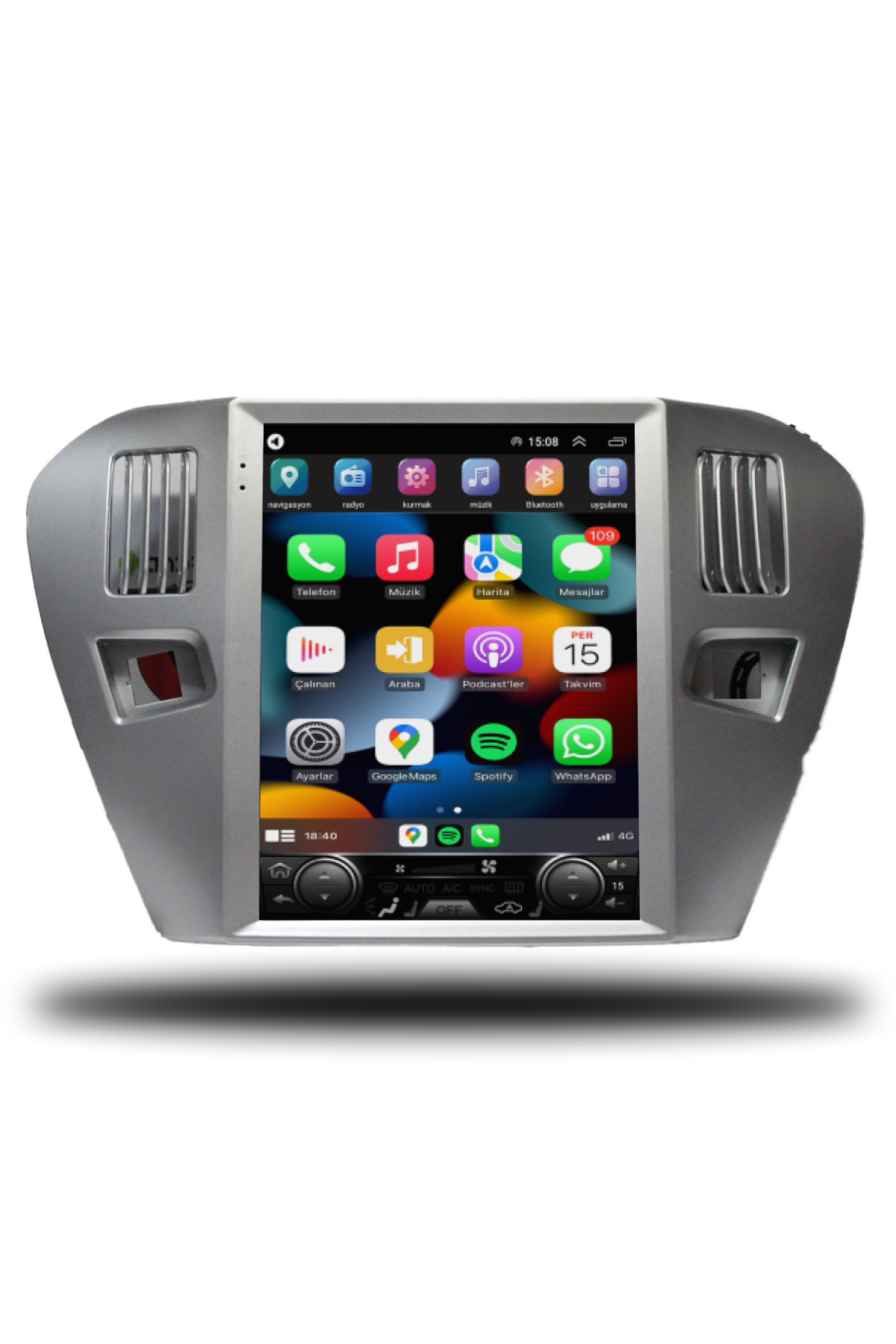 Peugeot 301 Tesla Ekran Android Carplay Multimedya 2012-2022 4GB RAM + 64Gb Hafıza + 8 Çekirdek