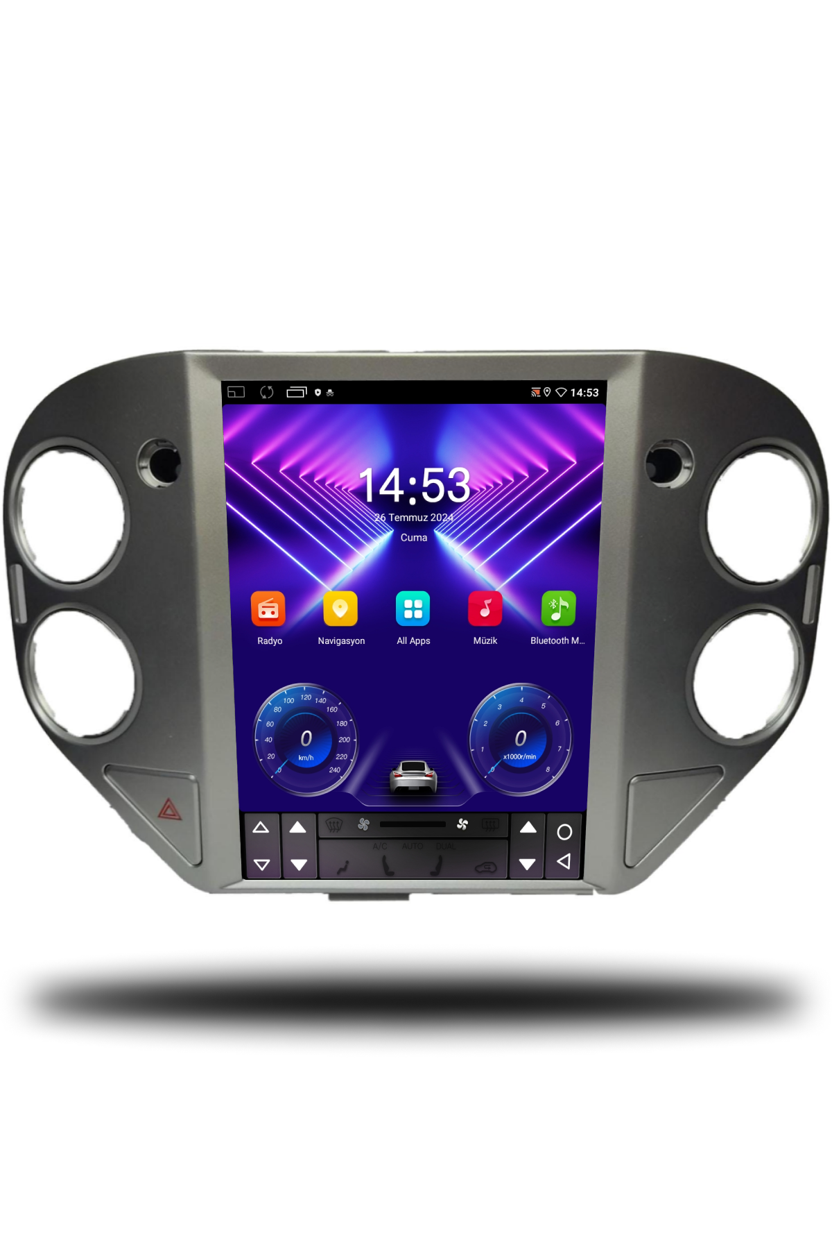 Volkswagen Tiguan Tesla 2008-2016 Uyumlu Android Multimedya 4GB RAM 64GB Hafıza