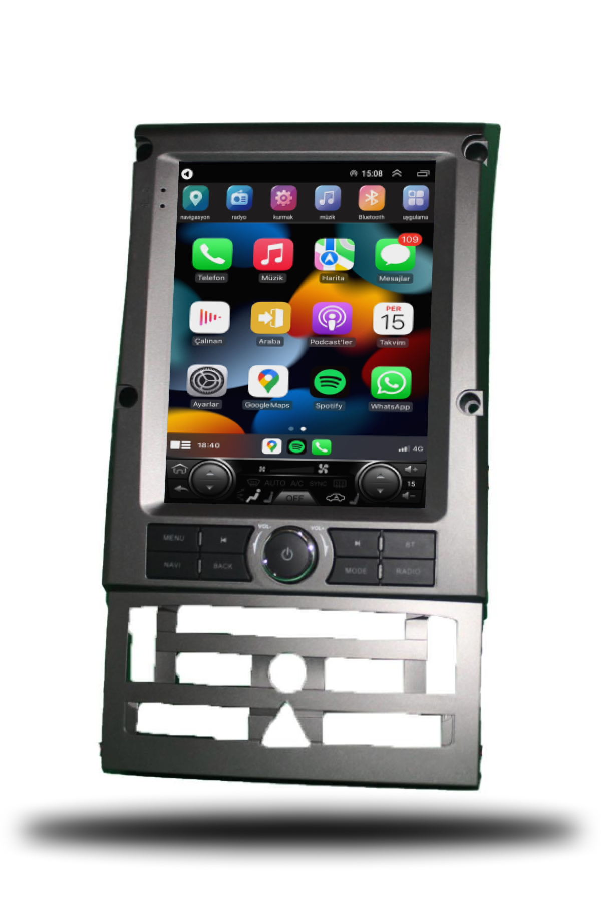 Peugeot 407 Tesla Ekran Android Carplay Multimedya 2004-2011 4GB RAM + 64Gb Hafıza + 8 Çekirdek
