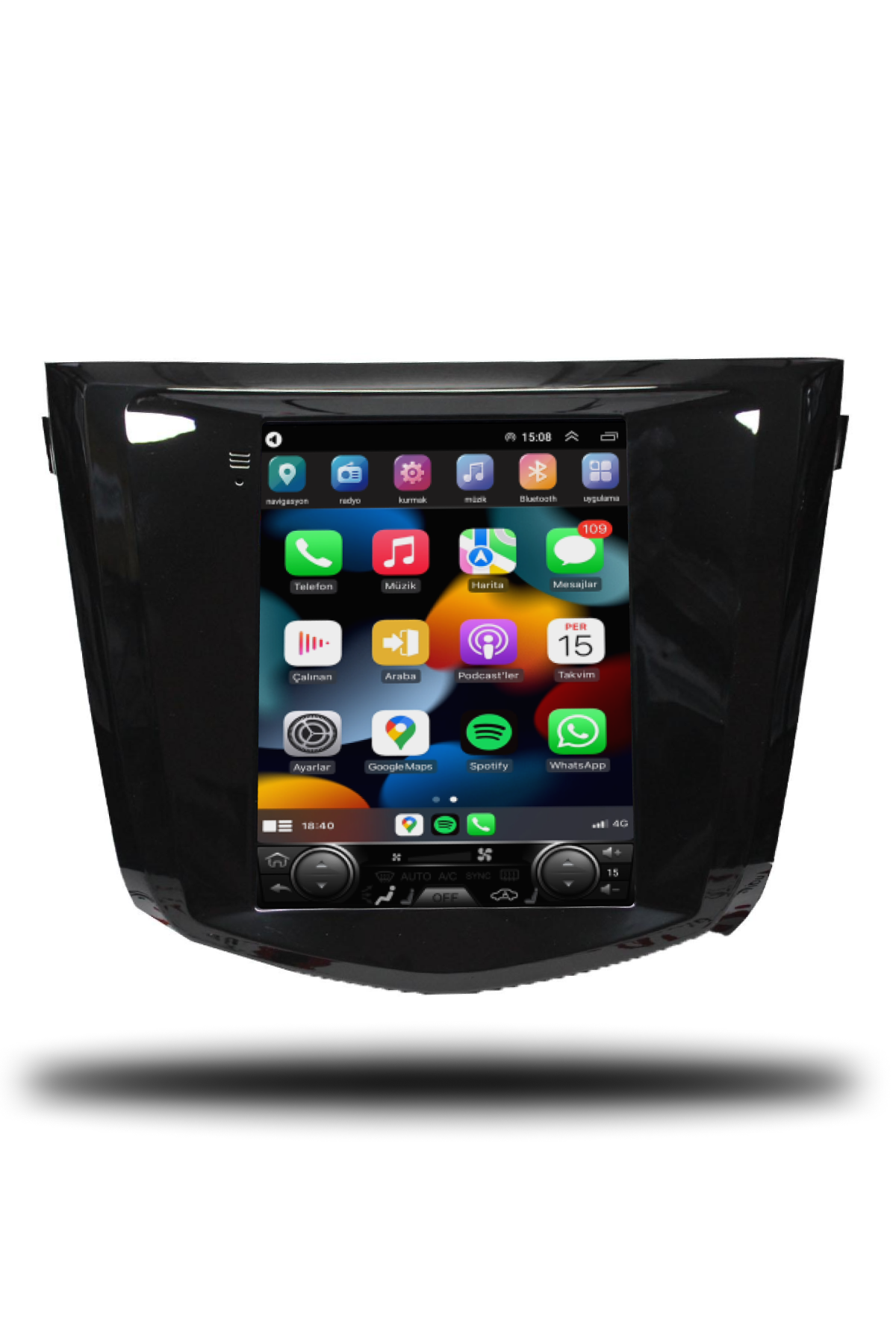 Nissan Qashqai Tesla Ekran Android Carplay Multimedya 2014-2021 2GB RAM + 32GB Hafıza + 4 Çekirdek
