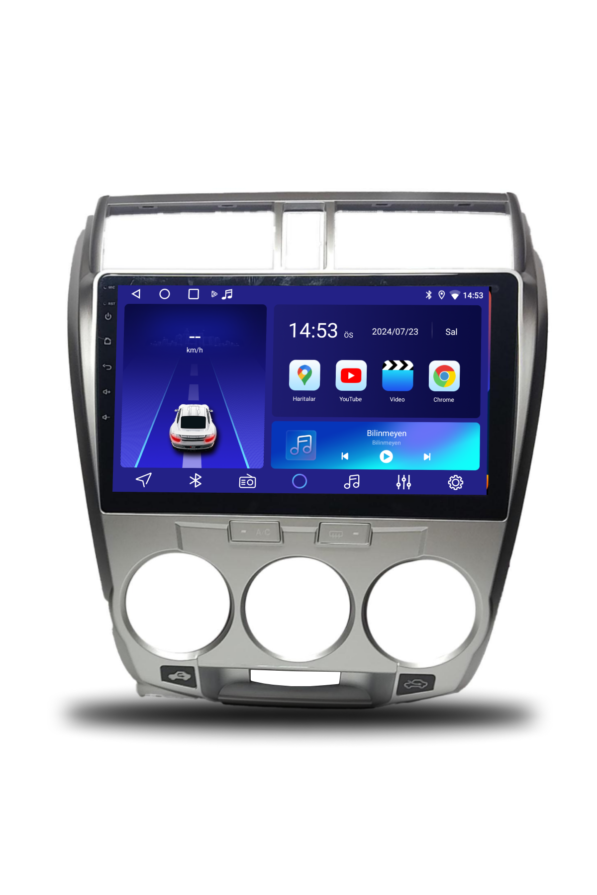 Honda City 2009-2012 Manuel Klima Uyumlu Android Multimedya 2GB RAM 32GB Hafıza