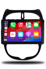 Peugeot 206 1999-2011 Uyumlu Android Multimedya 6GB RAM 128GB Hafıza