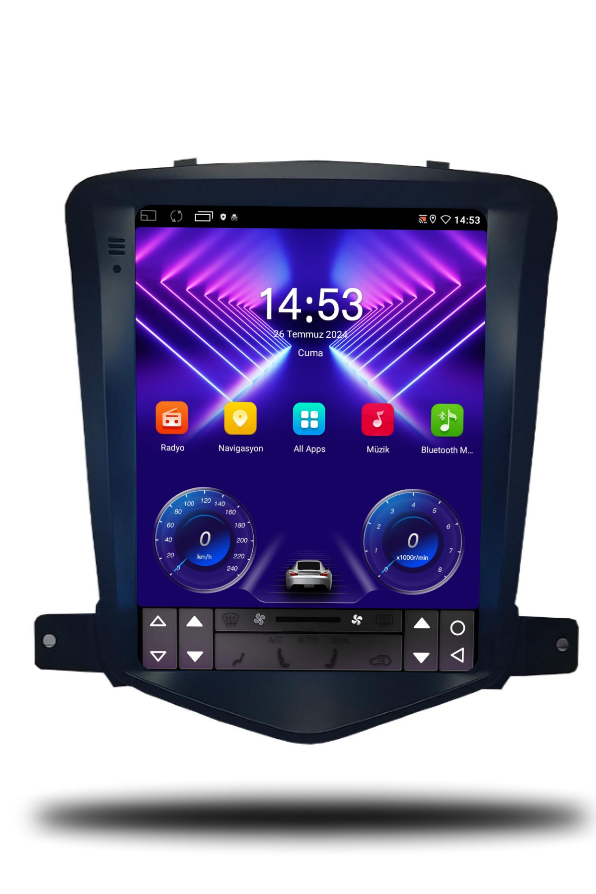 Chevrolet Cruze Tesla 2007-2012 Uyumlu Andorid Multimedya 6GB RAM 128GB Hafıza